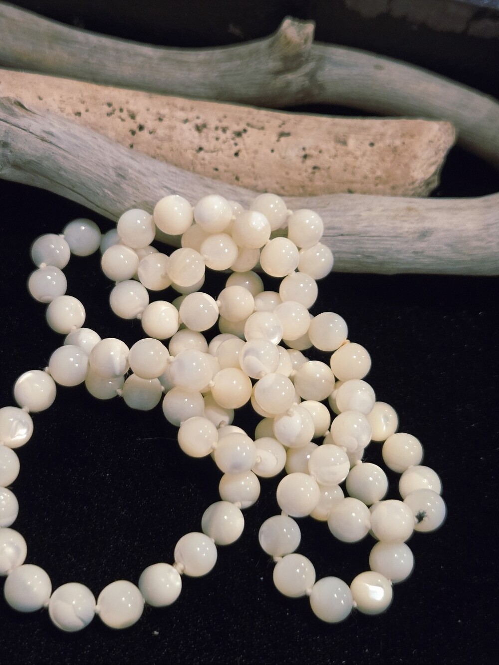 Classic MOP Pearl 32" Beaded Necklace - Elegant Women’s Jewelry